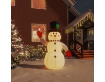 vidaXL Christmas Inflatable Snowman with LEDs 120 cm