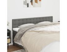 vidaXL Headboards 2 pcs Dark Grey 80x5x78/88 cm Fabric