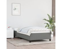 vidaXL Bed Frame Dark Grey 107x203 cm King Single Fabric