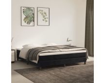 vidaXL Pocket Spring Bed Mattress Black 153x203x20 cm Queen Size Velvet