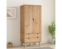 vidaXL Wardrobe OTTA 76.5x53x172 cm Solid Wood Pine