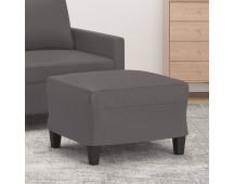 vidaXL Footstool Grey 60x50x41 cm Faux Leather