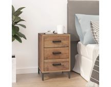 vidaXL Bedside Cabinet Brown 40x30x55 cm Solid Pinewood