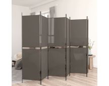 vidaXL 6-Panel Room Divider Anthracite 300x200 cm Fabric