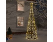 vidaXL Christmas Cone Tree Warm White 500 LEDs 100x300 cm