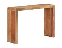 vidaXL Console Table 110x30x76 cm Solid Wood Acacia