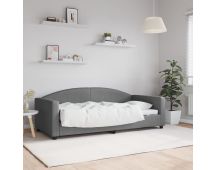 vidaXL Day Bed Dark Grey 90x190 cm Fabric