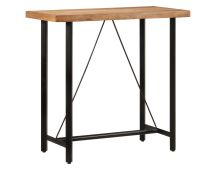 vidaXL Bar Table 110x55x107 cm Solid Wood Acacia and Iron