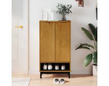 vidaXL Shoe Cabinet FLAM 59.5x35x107 cm Solid Wood Pine