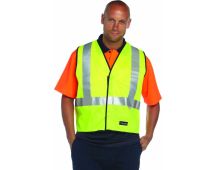 HUSKI Hi Vis Patrol Vest 3M Reflective Tape Safety Workwear High Visibility - Yellow - XL