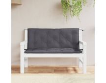 vidaXL Garden Bench Cushions 2pcs Anthracite 120x50x7cm Oxford Fabric