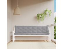 vidaXL Garden Bench Cushions 2pcs Grey 200x50x7cm Oxford Fabric