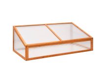 vidaXL Greenhouse Orange 110x58.5x39 cm Fir Wood