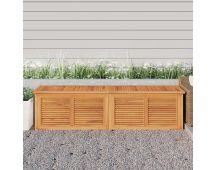 vidaXL Garden Storage Box with Bag 200x50x53 cm Solid Wood Teak