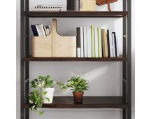 vidaXL Wall Shelf Dark Grey 80x40x(2-4) cm Treated Solid Wood Oak