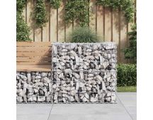 vidaXL Gabion Basket Silver 70x70x65 cm Galvanised Iron