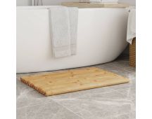 vidaXL Bath Mats 2 pcs 70x50 cm Bamboo