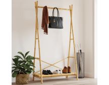 vidaXL Clothes Rack with Shelf 102x50x190 cm Bamboo