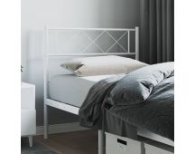 vidaXL Metal Headboard White 107 cm