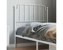 vidaXL Metal Headboard White 90 cm