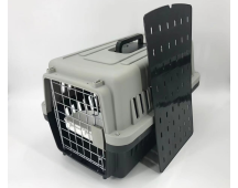 YES4PETS Medium Dog Cat Crate Pet Carrier Airline Cage With Bowl & Tray-Black