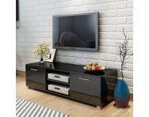 vidaXL TV Cabinet High-Gloss Black 120x40.3x34.7 cm