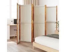 vidaXL 6-Panel Room Divider Light Grey 420x180 cm