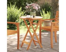 vidaXL Folding Garden Table 60x75 cm Solid Wood Acacia