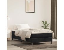 vidaXL Pocket Spring Bed Mattress Black 106x203x20 cm King Single Size Velvet