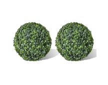 vidaXL Boxwood Ball Artificial Leaf Topiary Ball 35 cm 2 pcs