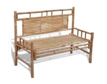 vidaXL Garden Bench 120 cm Bamboo