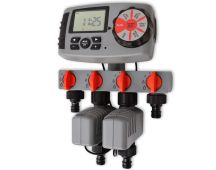 vidaXL Automatic Irrigation Timer with 4 Stations 3 V