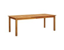 vidaXL Garden Table 200x90x74 cm Solid Acacia Wood