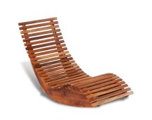 vidaXL Rocking Sun Lounger Acacia Wood