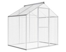 vidaXL Outdoor Aviary Aluminium 178x122x194 cm