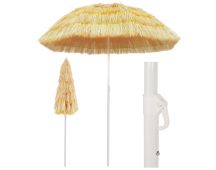 vidaXL Beach Umbrella Natural 180 cm Hawaii Style