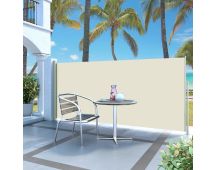 vidaXL Retractable Side Awning 140 x 300 cm Cream