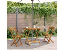 vidaXL Folding Garden Table 70x70x75 cm Solid Acacia Wood