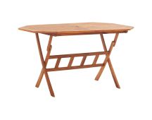 vidaXL Folding Garden Table 135x85x75 cm Solid Acacia Wood