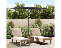 vidaXL Outdoor Parasol with Aluminium Pole 180x110 cm Anthracite