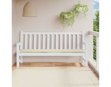 vidaXL Garden Bench Cushion Cream 200x50x3 cm Oxford Fabric