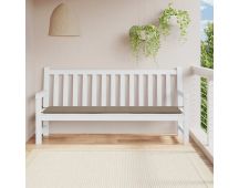 vidaXL Garden Bench Cushion Taupe 200x50x3 cm Oxford Fabric