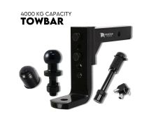 Adjustable Tow Bar Hitch Black Towbar Ball