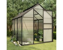 vidaXL Greenhouse Anthracite Aluminium 3.61 m�