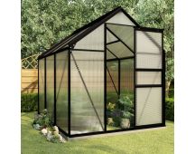 vidaXL Greenhouse with Base Frame Anthracite Aluminium 3.61 m�