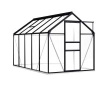 vidaXL Greenhouse with Base Frame Anthracite Aluminium 5.89 m�