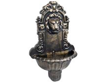 vidaXL Wall Fountain Lion Head Design Bronze