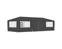 vidaXL Professional Party Tent with Side Walls 4x9 m Anthracite 90 g/m�