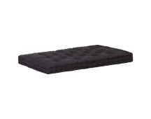 vidaXL Pallet Floor Cushion Cotton 120x80x10 cm Black