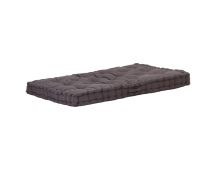 vidaXL Pallet Floor Cushion Cotton 120x80x10 cm Anthracite